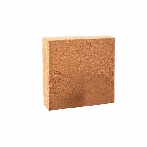 Coco Peat Block - 5 Kg Eco-Friendly Rectangular Block | Good Quality Brown Material for Plant Nurseries