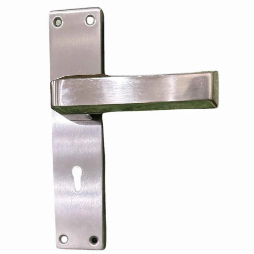 As 13 Nickel Silver Finish Mortise Handle - Nickel Material, 5 Inch Size, Silver Color | Lever Handle Design for Doors