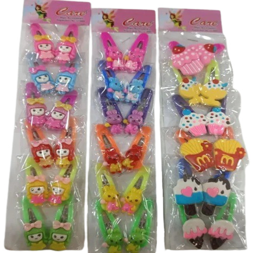 Baby Hair Clip - Plastic Material, Multisizes , Multicolor Option for Girls and Women, Stylish Plain Hair Accessory