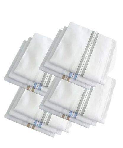 Baby Hankies - 100% Cotton, Compact Size, White | Skin-friendly, Eco-friendly Fabric, Quick Drying, Machine Washable, Durable Stitching, Lace Embellishments