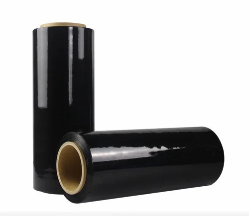 Black Stretch Film - Plastic Material, Commercial Use, Customized Design | Standard Quality, Durable Protection