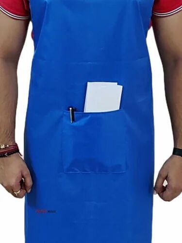 Blue Plain Pvc Apron