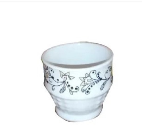 Ceramic Tea Cup - Standard Size, Glossy White Finish | Long Lasting, Crack Resistant, Ideal for Gifting