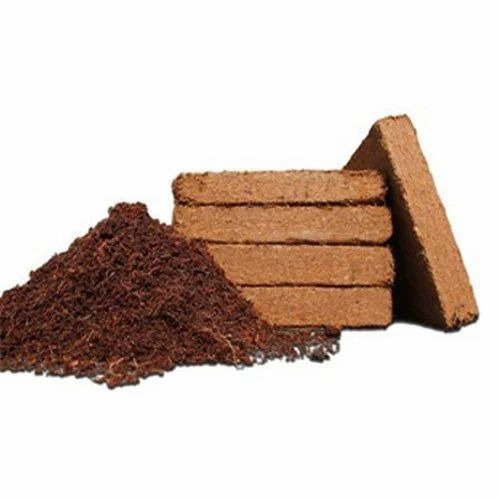 Coconut Coir Pith - 5 Kg Block , Good Quality Eco-Friendly Golden Brown Powder for Plant Nurseries