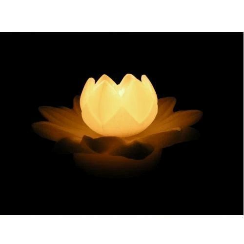 Floated Lotus Candles - Paraffin Wax, Set of 4 , Soft Glow Floating Design, Color Changing, Long-Lasting Burn, Vibrant Colors, Waterproof Base, Non-Toxic Wax, Elegant Ambiance