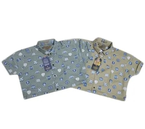 Mens Half Sleeves Printed Shirt