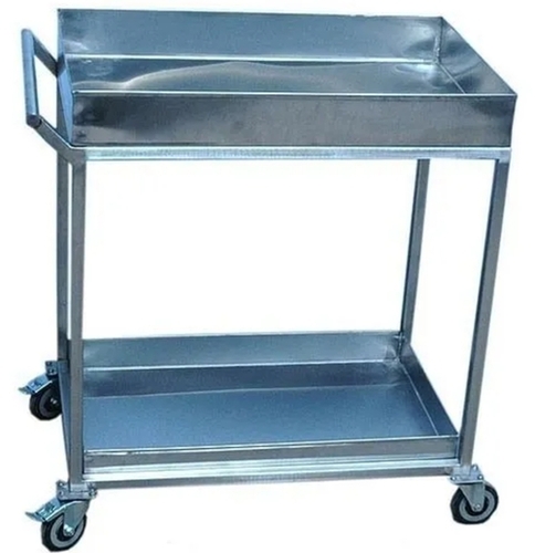 Mild Steel Utility Trolley - Heavy Duty, Durable Mild Steel Frame, Large Wheels for Easy Maneuverability, Rust Resistant Finish, Compact Design for Multi-Purpose Use