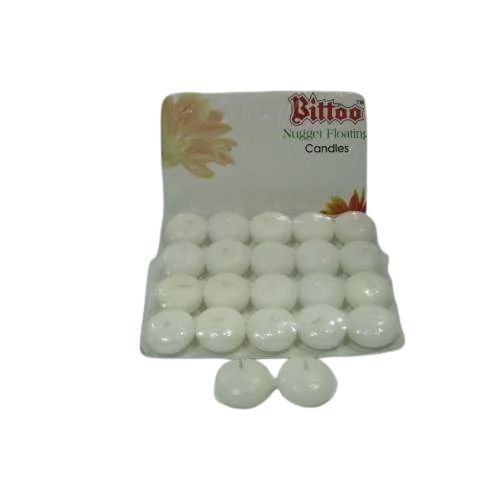 Nugget Floating Candles - Paraffin Wax, Set of 25 | Soft Glow, Color Changing, Elegant Ambiance, Non-Toxic Wax, Waterproof Base, Long-Lasting Burn