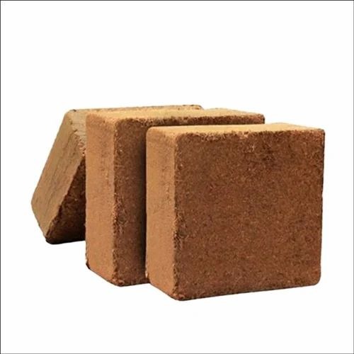 Coco Peat Blocks - 5 Kg Eco-friendly Square Packaging | Golden Brown, Moisture Retention 2%, Premium Quality For Plant Nurseries