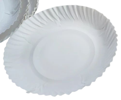 Paper Plates - 7 Inch, White Paper Material | Disposable Event and Party Supplies