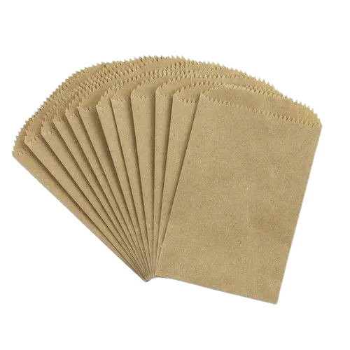 Paper Pouch - Brown Paper Material | Plain Style, Eco-Friendly Design, Versatile Packaging Solution