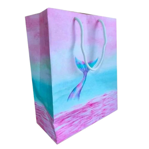 Paper Shopping Bag - 8x10 Inches, Multicolor, 2 Kg Capacity | Biodegradable, Moisture Proof, Recyclable, Rope Handle