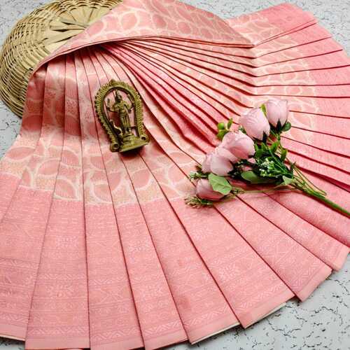 Pink Silk Saree - Color: Multi