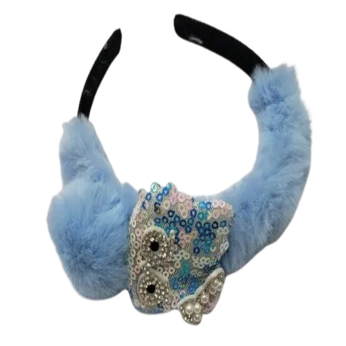 Plastic Blue Hair Band - Plastic Material Multisizes | Fancy Hair Accessory for Women Girls and Baby Girls in Elegant Blue and Black