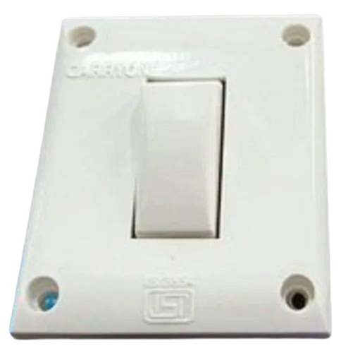 Plastic Electric Switch - Color: White