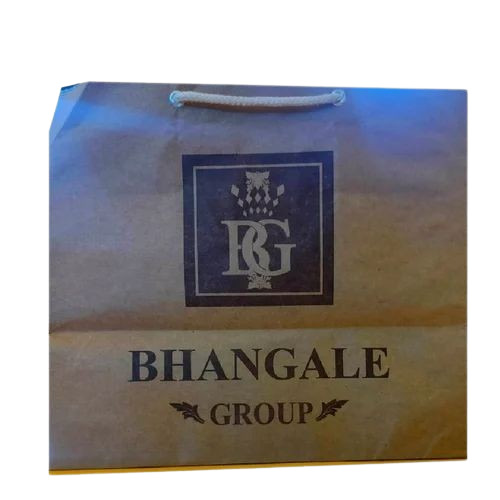 Kraft Paper Bag - 9x10 Inch, Brown Color | Rope Handle, Biodegradable, Moisture Proof, 2 Kg Capacity