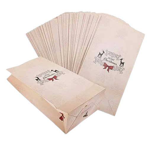 Rectangular Printed Paper Bag - 250gm-2kg Capacity 28x44cm Size | 1000 Pieces Per Pack Max Load: 2kg Style: Printed