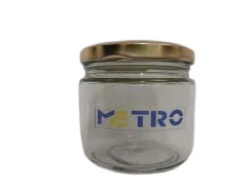 Salsa Glass Jar 350ml - Transparent Glass, 350ml Size | Leak and Crack Resistance, Solid Structure, Quality Standard Tested, Customizable Usage
