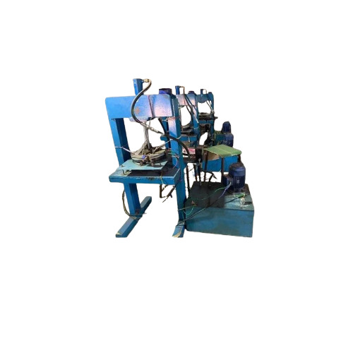 Semi Automatic Paper Plate Making Machine - Mild Steel Blue | 4000 Pieces/Hour Production Capacity 220 Voltage 1 Year Warranty Human Machine Interface Control System
