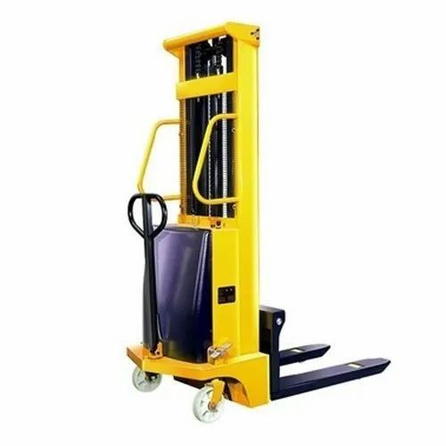 Pallet Truck - PU/Nylon Material, Standard Size, Yellow Color | Premium Quality, Battery Operated, Strong and Durable