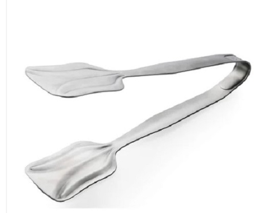 SS Pastry Tong - Stainless Steel, Customized Size, Silver Color, Glossy Finish | Low Maintenance, Good Gripping, Lightweight, Quality Tested