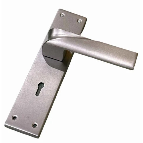 Stainless Steel Silky Finish Aluminium Mortise Handle - 6 Inch | Silver, Ergonomic Design, Corrosion-Resistant, Ideal for Doors