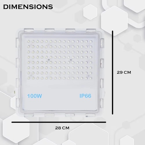 100W Led Flood Lights - Application: Glass