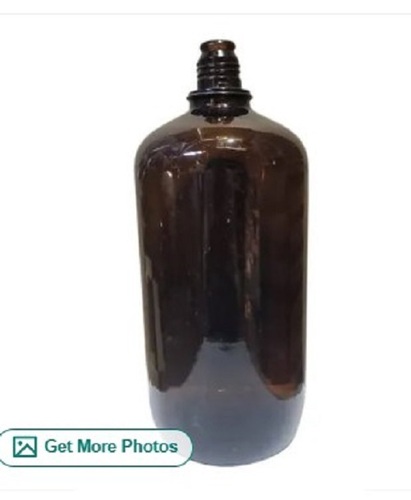2.5Ltr Amber Glass Bottle - Glass Material, 2.5Ltr Size, Round Shape, Amber Color | Leak Resistance, Timely Delivery, Tested to Quality Standards