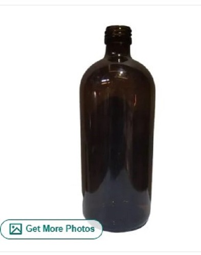 550ml Medicine Amber Glass Bottle - Glass Material, 550ml Size, Round Shape, Amber Color | Industrial Use: Pharmaceutical, Timely Delivery, Quality Tested