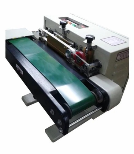 Baby Horizontal Continuous Band Sealing Machine - Mild Steel, 150x925 mm Conveyor, Grey | 1000 Pieces/30 Minutes, Automatic, 240 V, AC Variable Speed