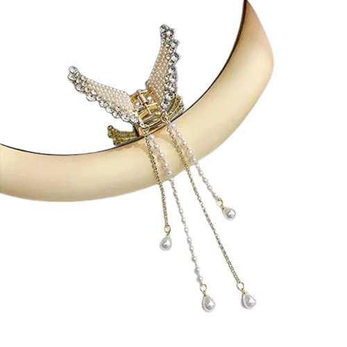 Butterfly Hair Clip - Plastic Material, Multicolor Design | Stylish Fancy Accessory for Women and Girls at Parties and Weddings