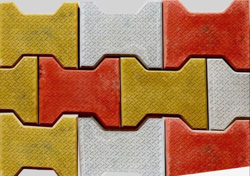 Concrete Paver Block - Interlock Block, Multicolored Concrete | Durable, Weather Resistant, Slip Resistant, Easy Installation, Low Maintenance, Eco-Friendly, Aesthetic Appeal, Long-Lasting Performance