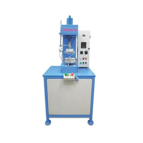 Double Die Paper Plate Making Machine - Mild Steel, Single Phase, 220v | 1900 Plates/hour, Color Coated Finish, 1 Year Warranty, Automatic Control System