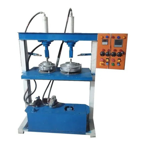 Fully Automatic Paper Plate Making Machine - 20 Ton Load Capacity, 6 Inch Plate Size , Blue Mild Steel Build, Automatic Grade, 500 Plates/Hour Production