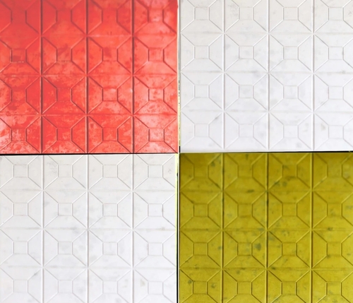 Garden Tile - Eco-Friendly Material, 4x10 Inch Multi Color Polished Tiles , Durable, Weather Resistant, Slip Resistant, Easy Installation, Low Maintenance, Aesthetic Appeal, Long-Lasting Performance