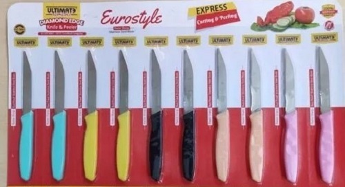 Kitchen Cutting Knife - Stainless Steel, Lightweight Design, Various Sizes Available | Good Gripping, Fast Delivery, Tested Quality Standards, Assorted Colors