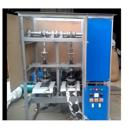 Paper Dona Making Machine - New, 3 Dies, 4 Inch Paper, Blue Mild Steel | Semi-Automatic, Human Machine Interface, 220 Voltage