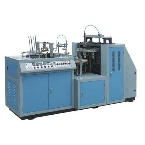 Semi Automatic Paper Cup Making Machine - Thermocol, 50-250 ml Cup Size, Multicolor | 750 Pcs/Hr Capacity, 4 kW Power, 1 Year Warranty, HMI Control System