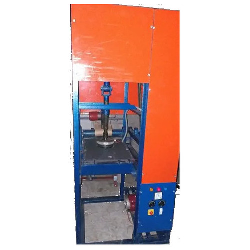 Single Die Automatic Paper Plate Making Machine - Mild Steel, 1 kW, Color Coated, 240V | Human Machine Interface, 1 Year Warranty, Orange Finish, 250 Pcs/ Hr