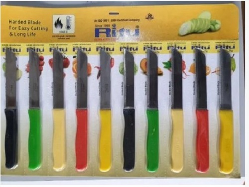 Stainless Steel And Plastic Kitchen Knifes