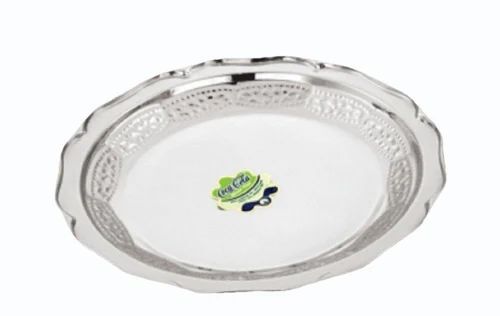 Stainless Steel Coca Cola Tray - Standard Size Silver Color | Long Lasting Durable Quality with Plain Design for Kitchen Use