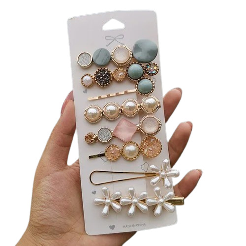 Stylish Hair Clip - Plastic Material, Multicolor for Women | Fancy Accessory for Party and Wedding Occasions