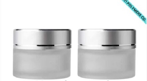 Frosted Glass Jar - 100 Gm Size, Transparent Color, Lightweight and Crack Resistant for Storage