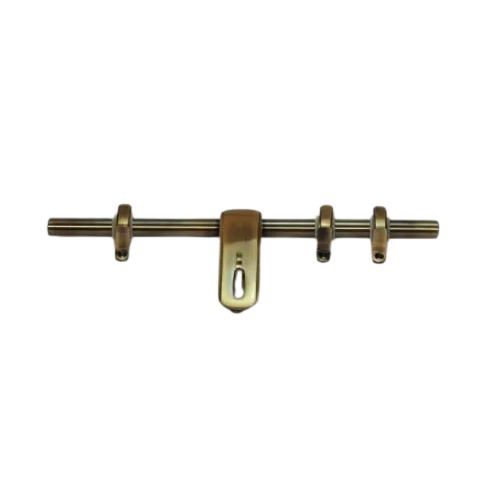 12 Inch Brass Aldrop - Brass Material, 12 Inches, Golden Color | Corrosion Resistant, Polished Finish, Durable for Securing Exterior Doors