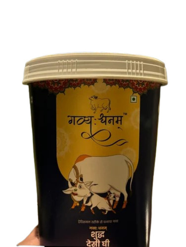 Gavyuh Dhanam Shudh Desi Cow Ghee - 1 Ltr Liquid, Fresh Quality with Good Shelf Life of 10 Months, Ideal for All Age Groups