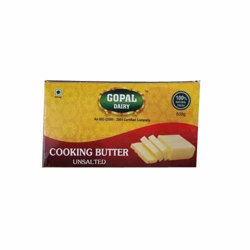 Gopal Dairy Cooking Butter - 500 Grams, Fresh Quality, Yellow Color, Low Fat Content 0.1g, Suitable for All Age Groups