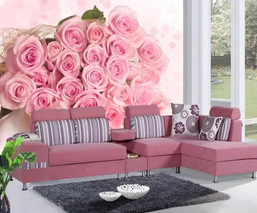 Flower Wallpaper - Material: Pvc