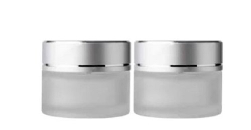 Frosted Glass Cream Jar - 30 gm Size, Transparent Color | Low Price Range, Crack Resistance, Quality Tested, Timely Delivery