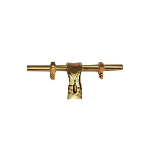 Golden Brass Aldrop - 10 Inches, Polished Finish | Rust and Corrosion-Resistant, Easy to Install for Door Security