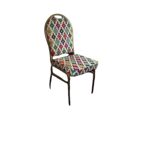 Golden Frame Banquet Chairs - Fabric Seat 18" Height Single Capacity | Contemporary Design Durable and Rust Proof Ideal for Weddings and Events